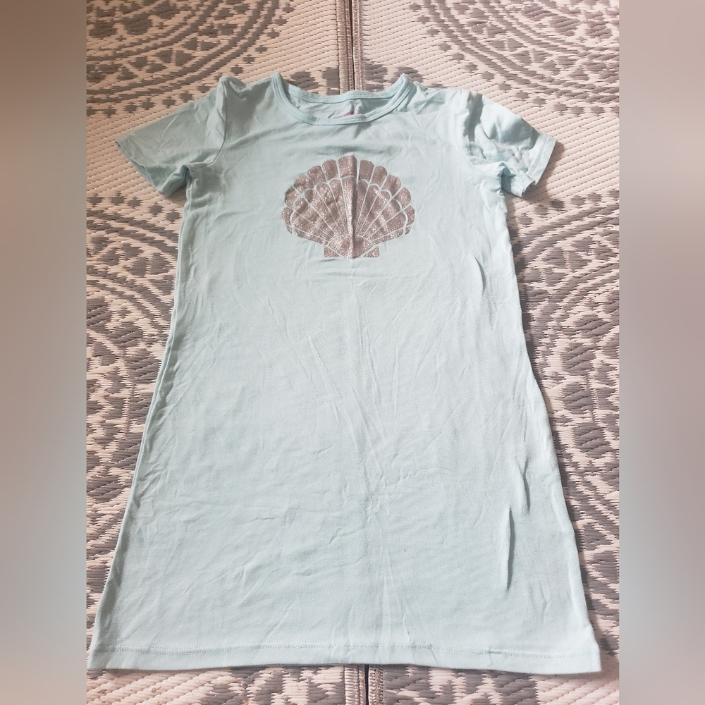 Light Blue T-Shirt with Shell Design